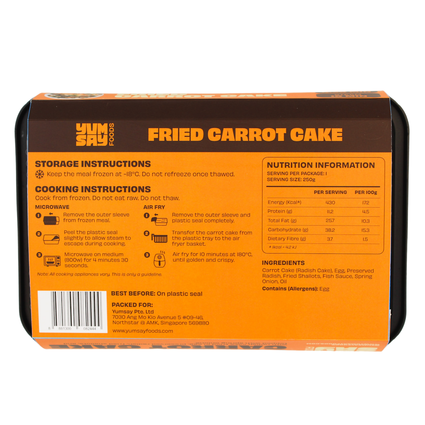 Fried Carrot Cake (White)