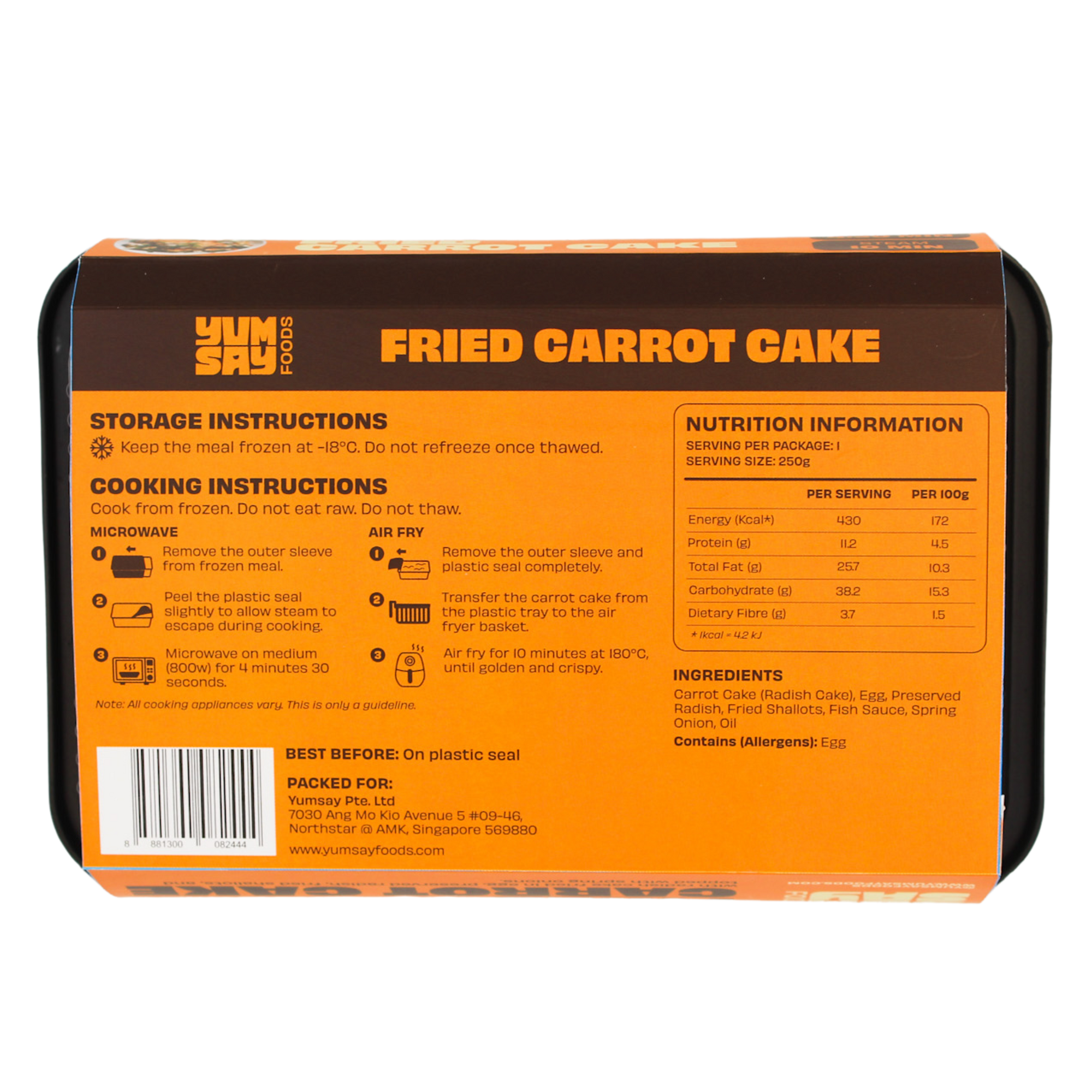 Fried Carrot Cake (White)