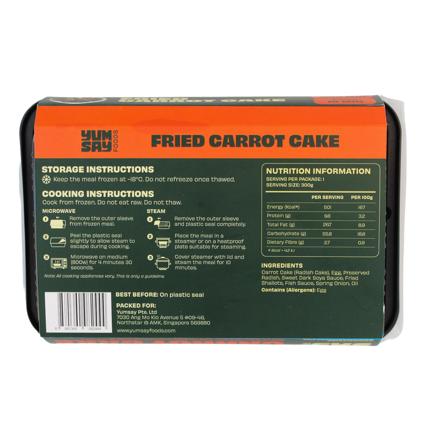 Fried Carrot Cake (Black)