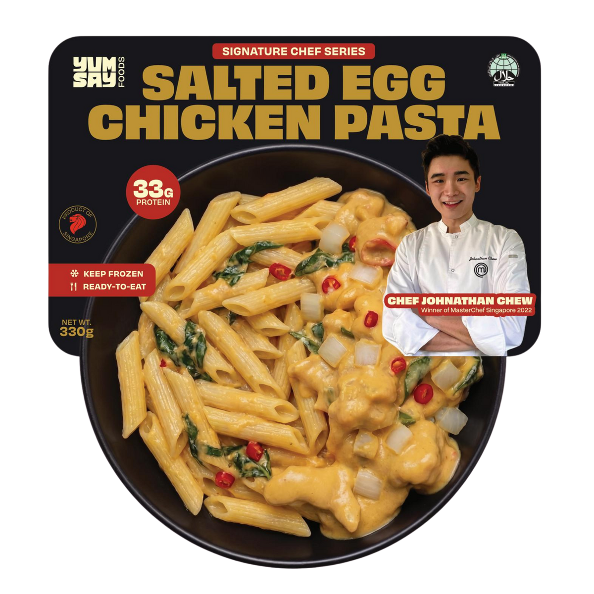 Salted Egg Chicken Pasta