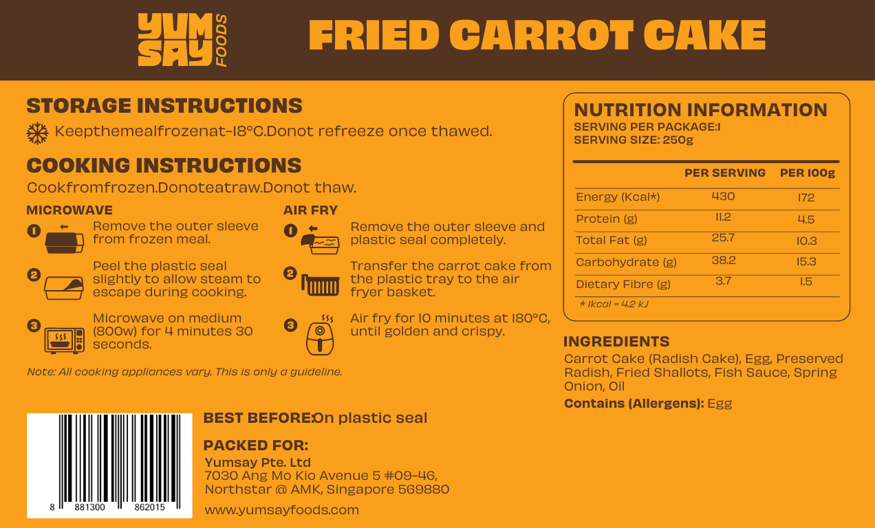 Fried Carrot Cake (White)