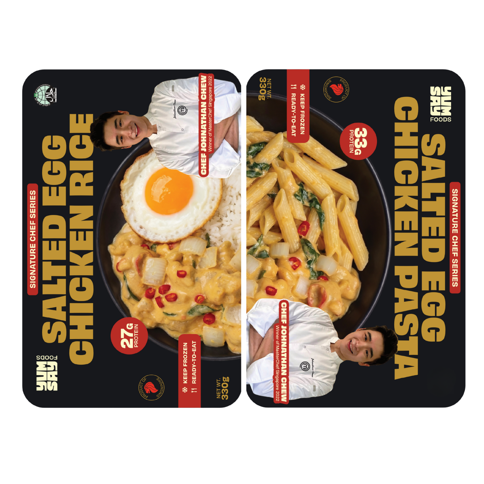 Salted Egg Chicken Bundle of 2 (Rice and Pasta)